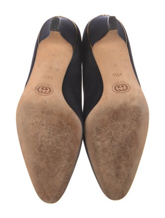 Gucci Interlocking G Logo Suede Pumps