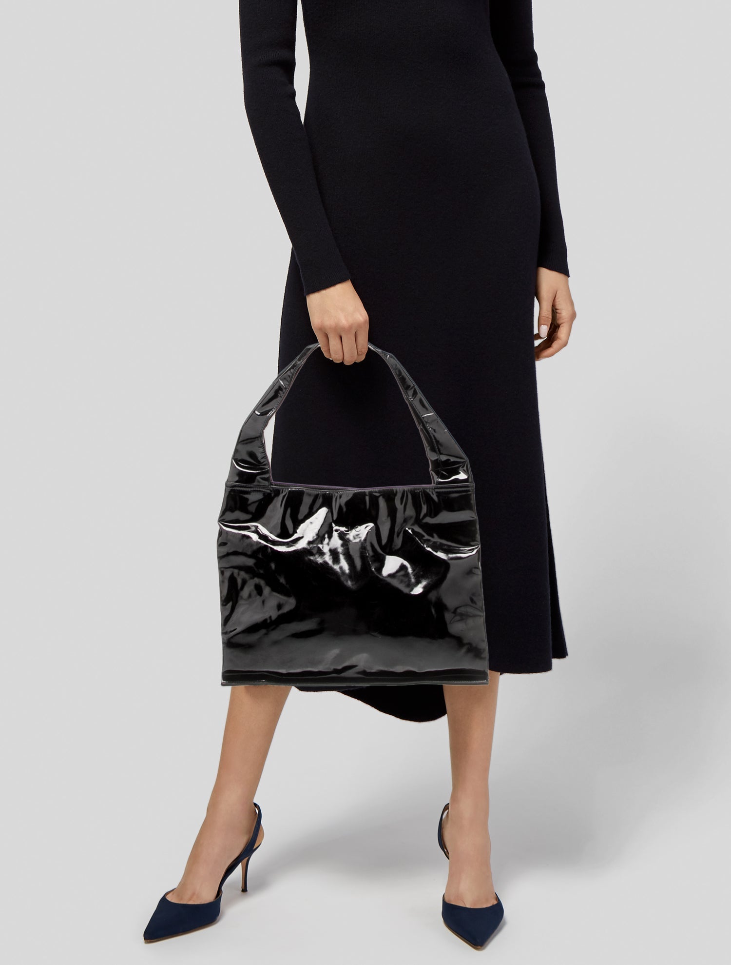 Gucci Patent Leather Patent Leather Shoulder Bag