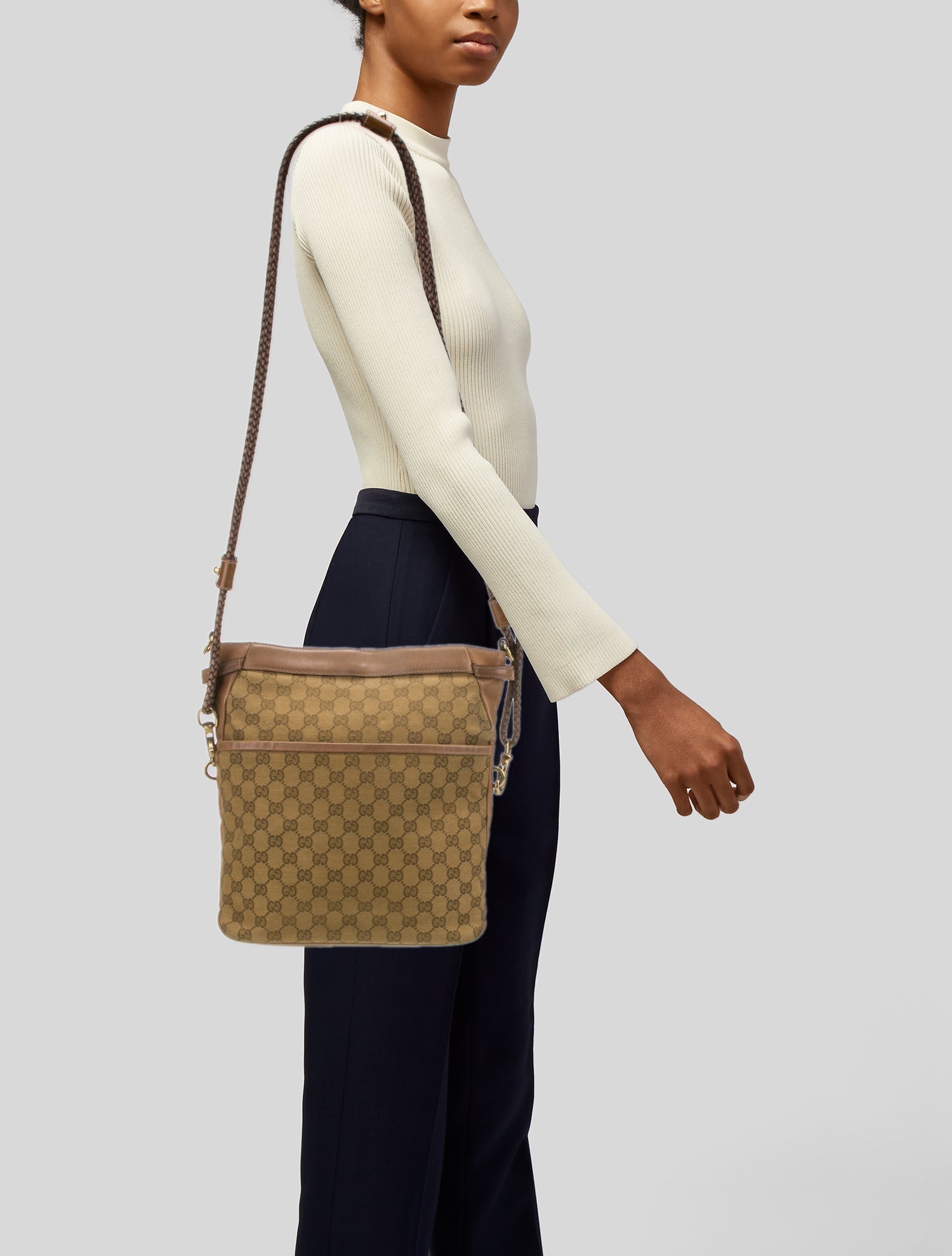 Gucci GG Canvas Messenger Bag