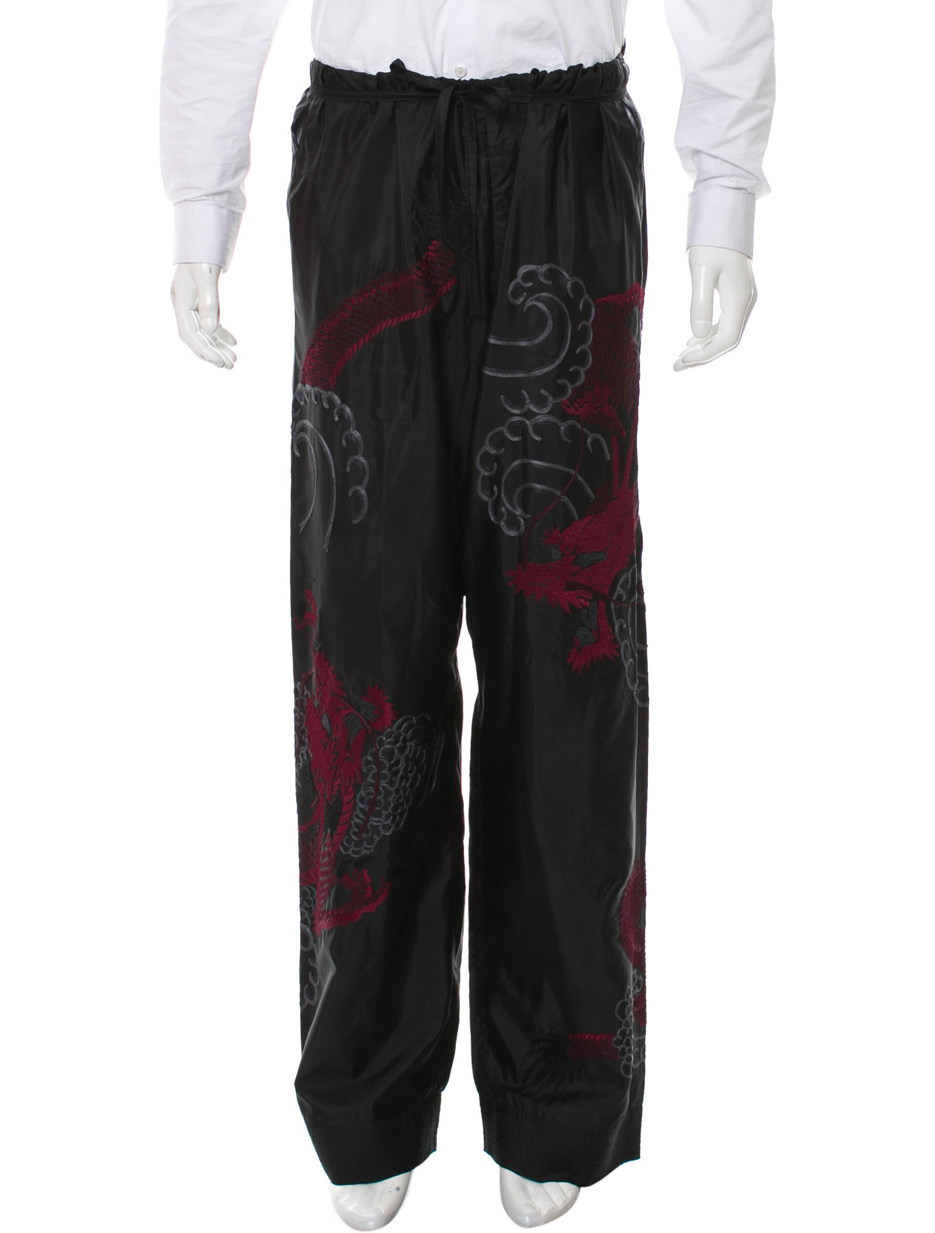 Gucci 2003 Dragon-Printed Silk Pants - Clothing - GUC166650 | The RealReal