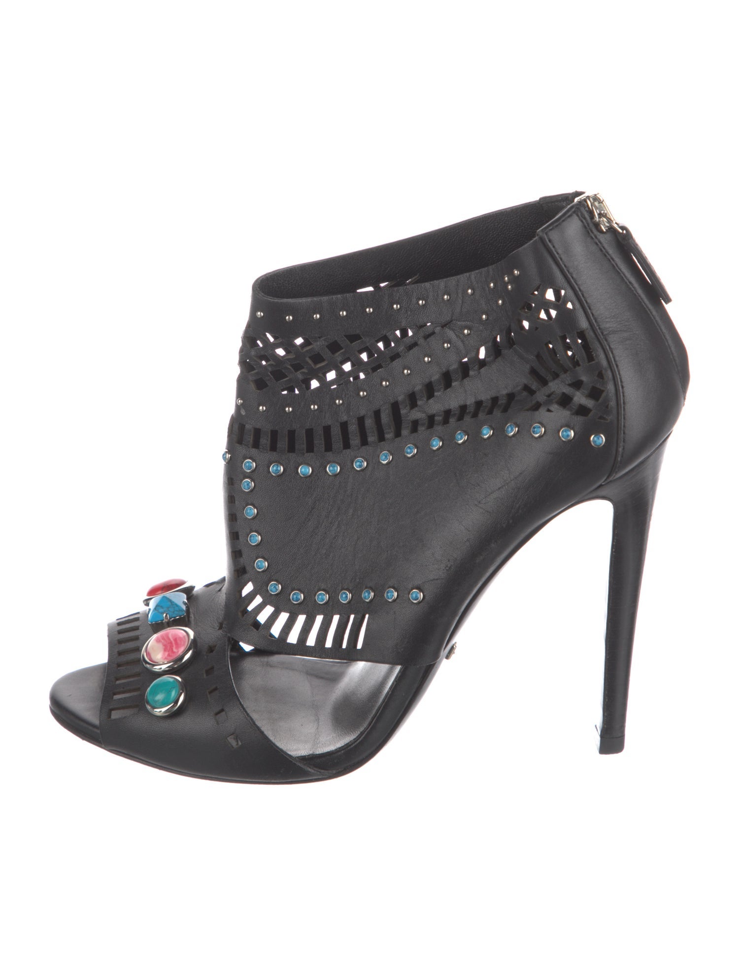 Gucci Leather Printed Pumps