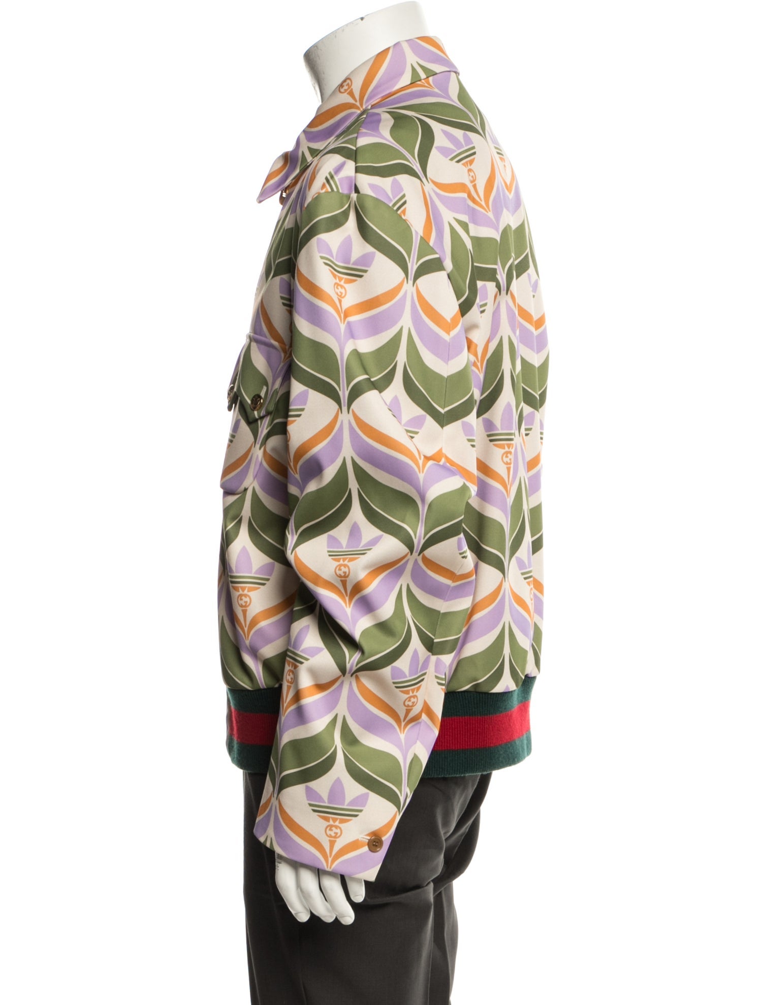 Gucci x Adidas Printed Bomber Jacket