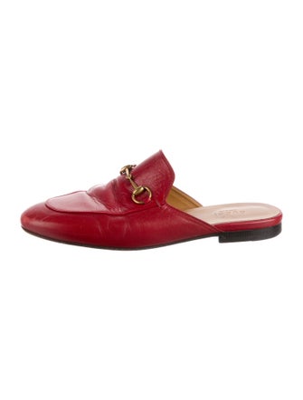 Gucci Horsebit Accent Leather Mules