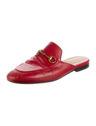 Gucci Horsebit Accent Leather Mules