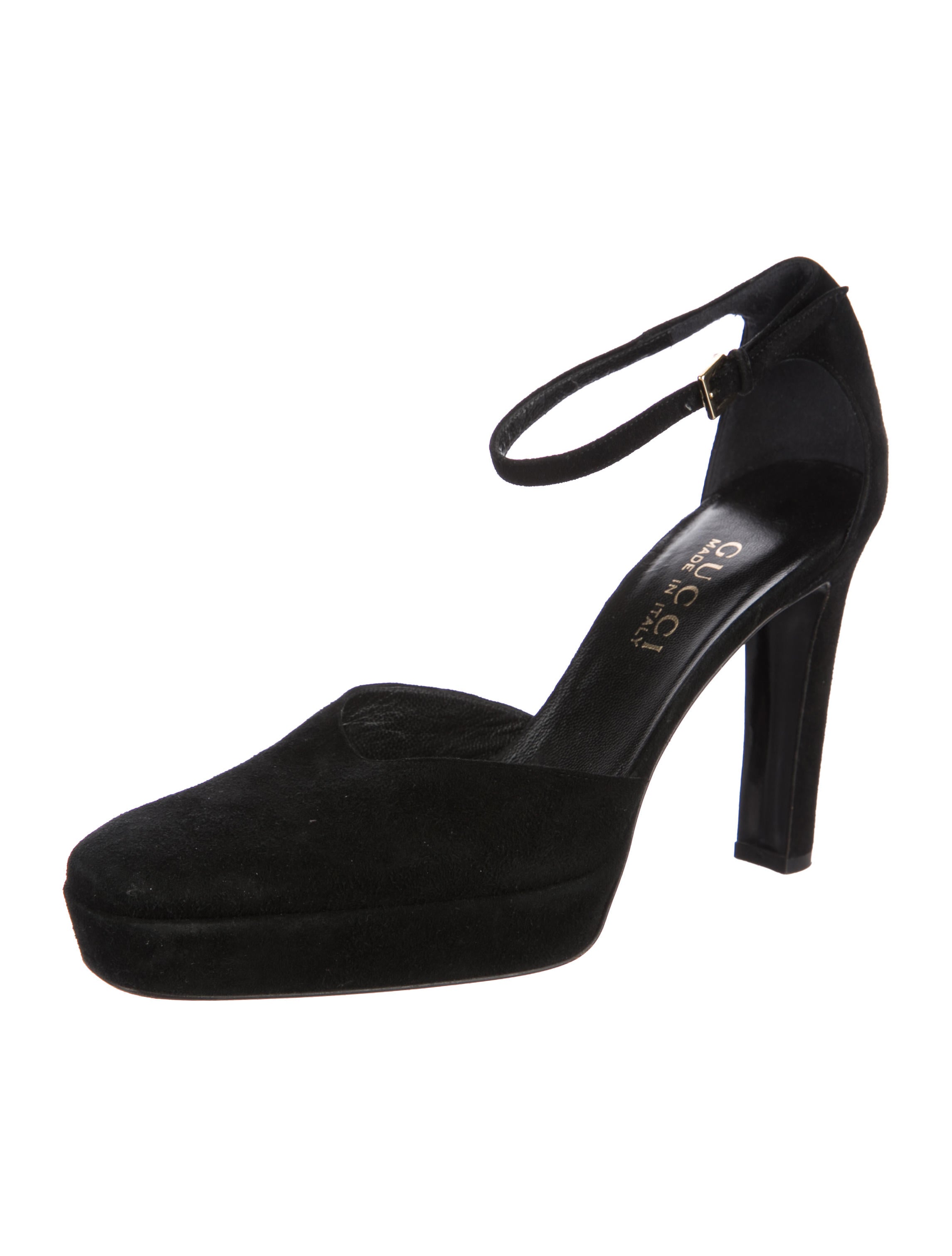 Gucci Suede Platform Pumps