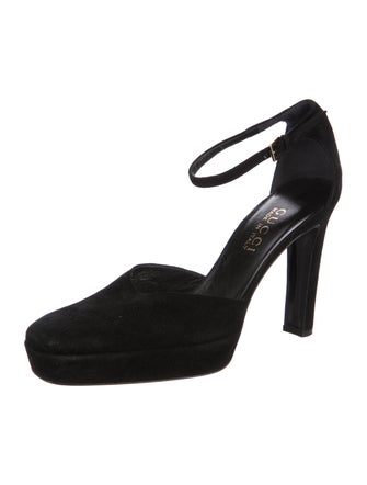 Gucci Suede Platform Pumps