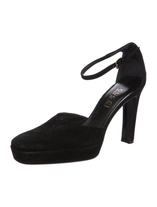 Gucci Suede Platform Pumps