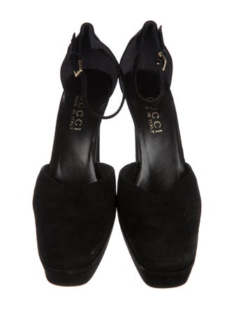 Gucci Suede Platform Pumps
