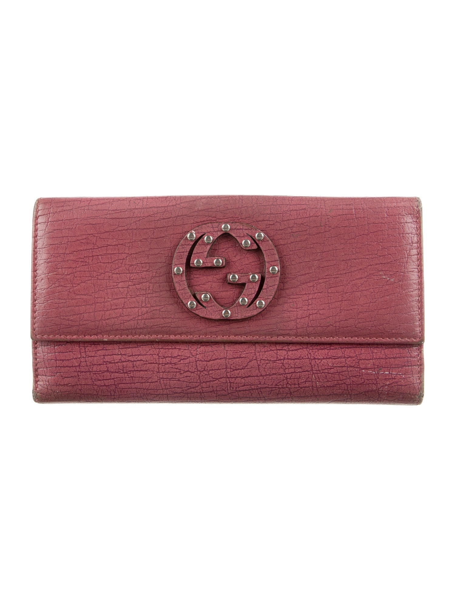 Gucci Interlocking G Logo Leather Continental Wallet