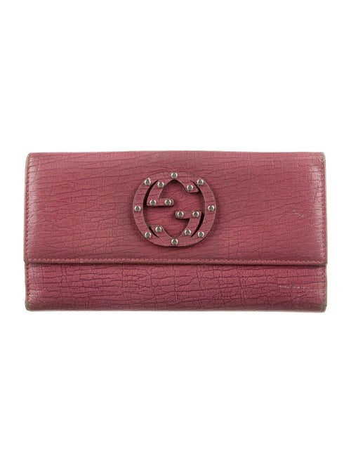 Gucci Interlocking G Logo Leather Continental Wallet