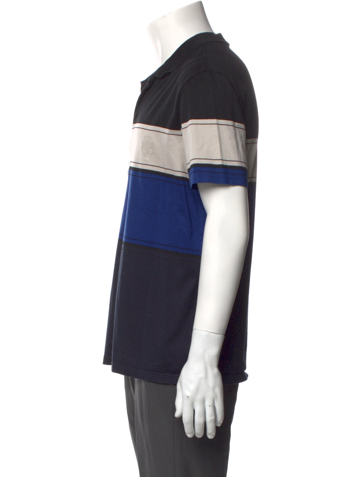 Gucci Striped V-Neck Polo Shirt