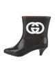 Gucci Interlocking G Logo Rubber Rain Boots