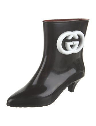 Gucci Interlocking G Logo Rubber Rain Boots