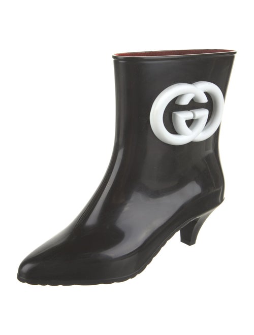 Gucci Interlocking G Logo Rubber Rain Boots