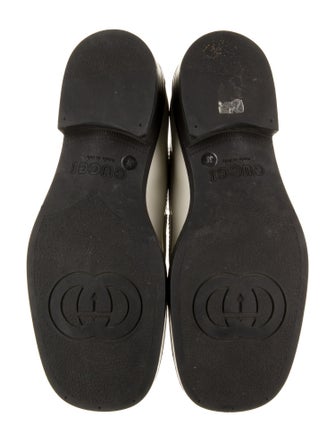 Gucci Double G Logo Leather Loafers