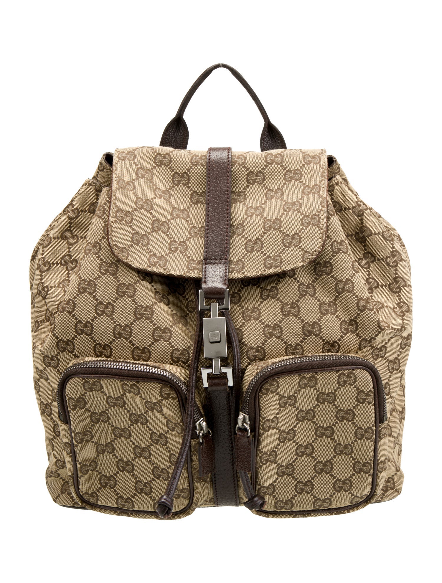 Gucci GG Canvas Jackie - Brown Backpacks, Handbags - GUC1676216 | The ...