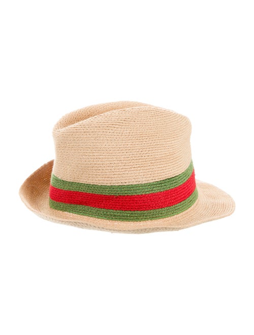 Gucci Web Accent Straw Hat