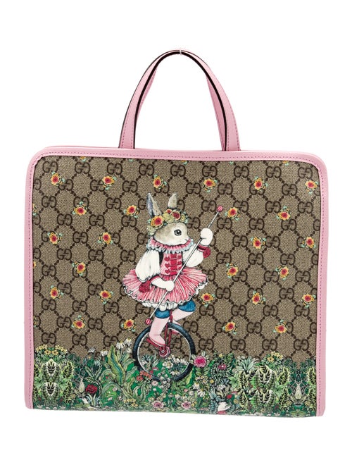 Gucci Kids' GG Supreme Rabbit Tote