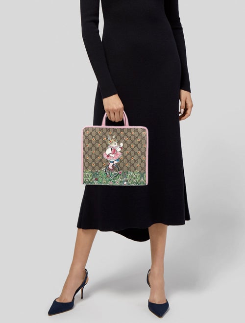 Gucci Kids' GG Supreme Rabbit Tote