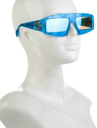 Gucci Interlocking G Logo Square Sunglasses