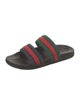 Gucci Web Accent Rubber Slides