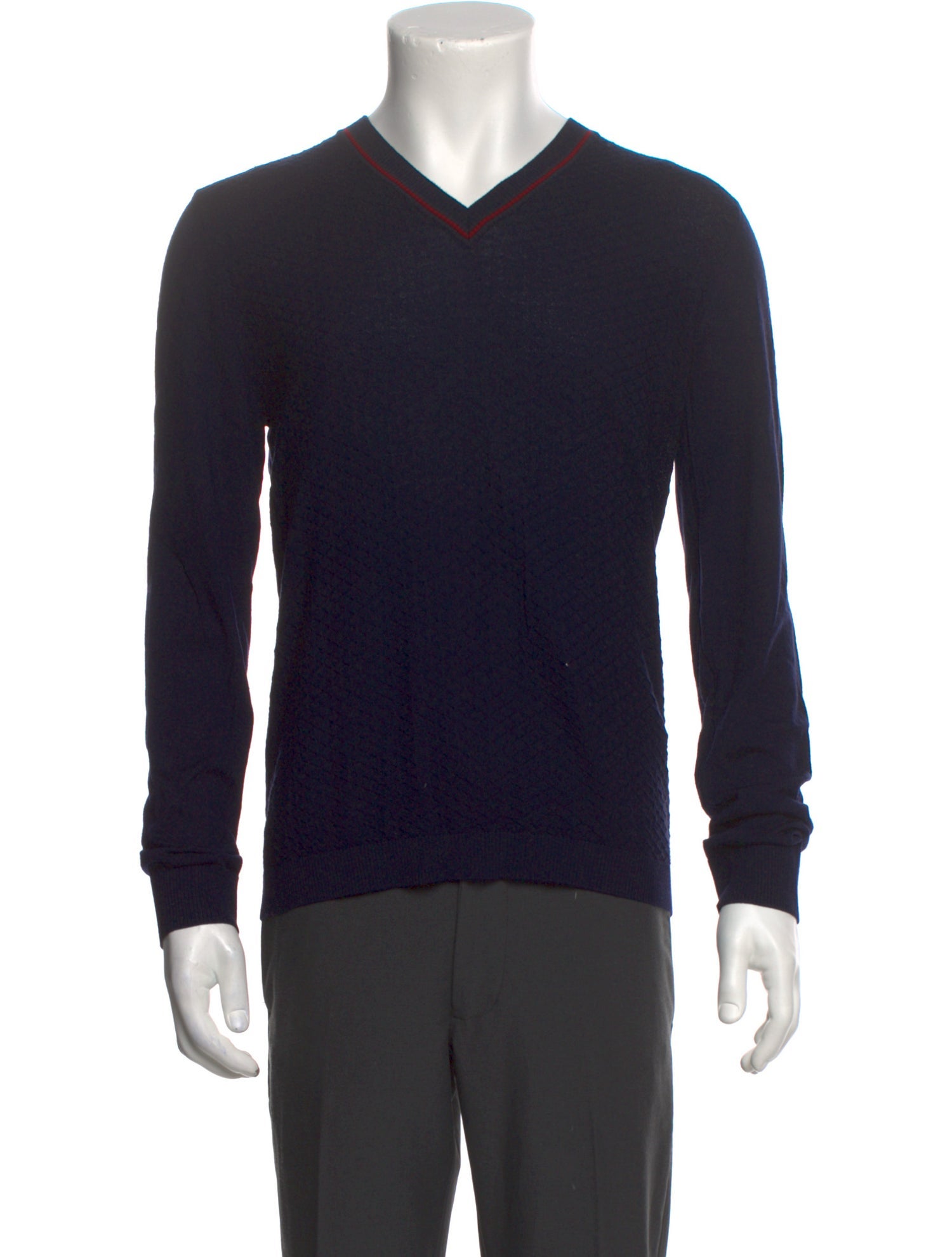 Gucci Web Accent Wool Pullover