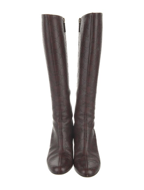 Gucci GG Signature Leather Boots