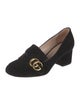 Gucci Double G Logo Suede Pumps