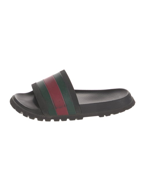 Gucci Web Accent Rubber Slides