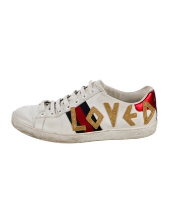 Gucci Sylvie Web Accent Leather Sneakers