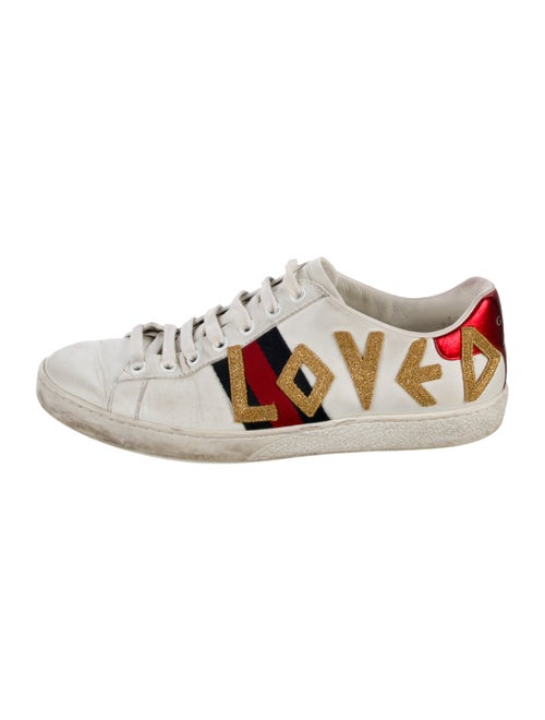 Gucci Sylvie Web Accent Leather Sneakers