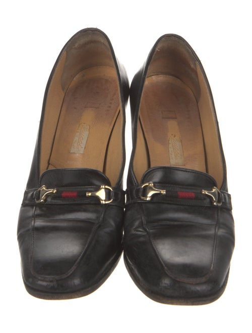 Gucci Sylvie Web Accent Leather Pumps