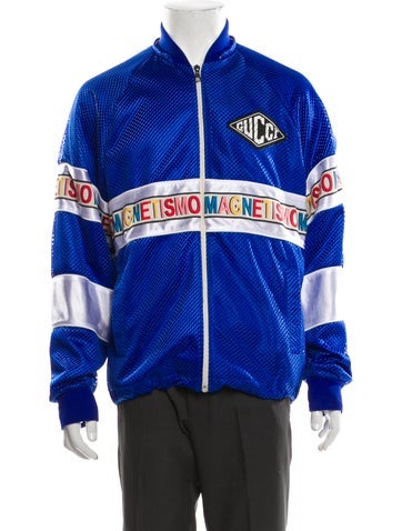 Gucci Outerwear Graphic Print Windbreaker S