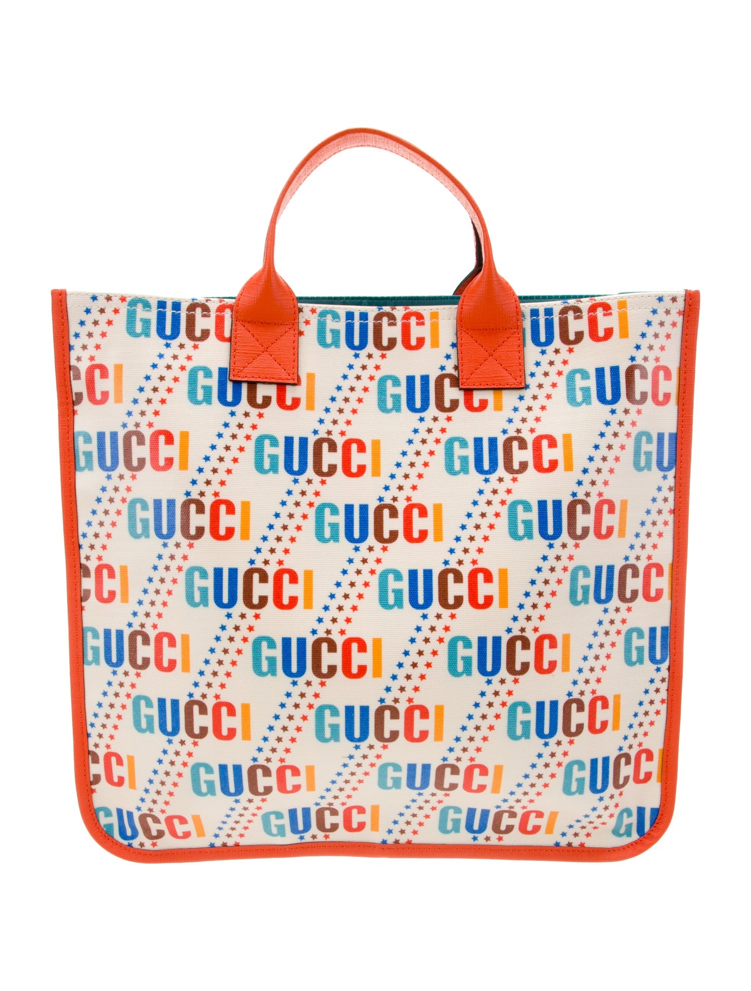 Gucci Kids' Star Logo Print PVC Tote Bag w/ Tags