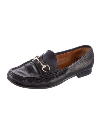 Gucci Horsebit Accent Leather Loafers