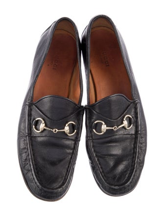 Gucci Horsebit Accent Leather Loafers