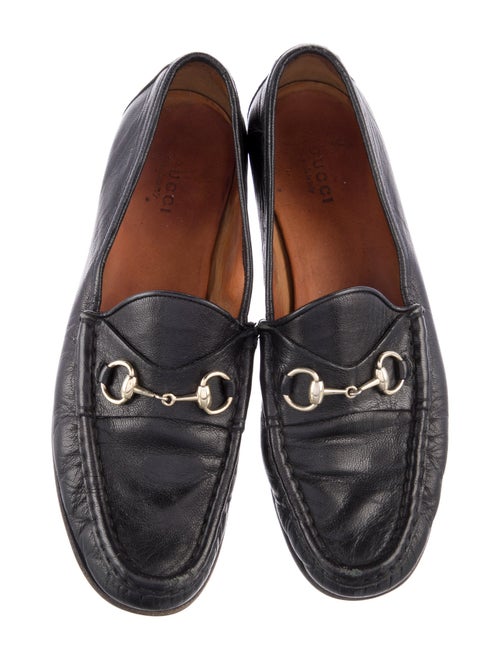 Gucci Horsebit Accent Leather Loafers