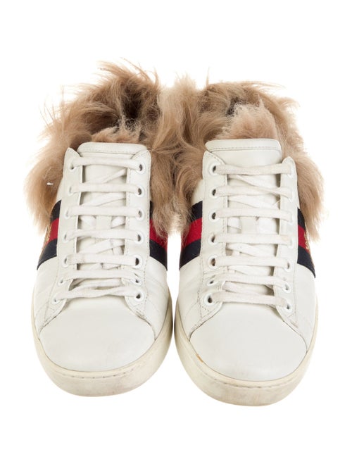 Gucci Sylvie Web Accent Leather Sneakers