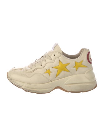 Gucci Interlocking G Logo Leather Athletic Sneakers