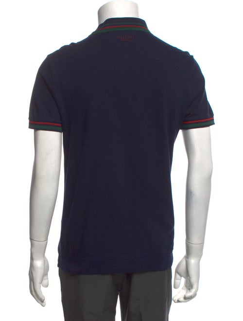 Gucci Web Accent Collar Polo Shirt