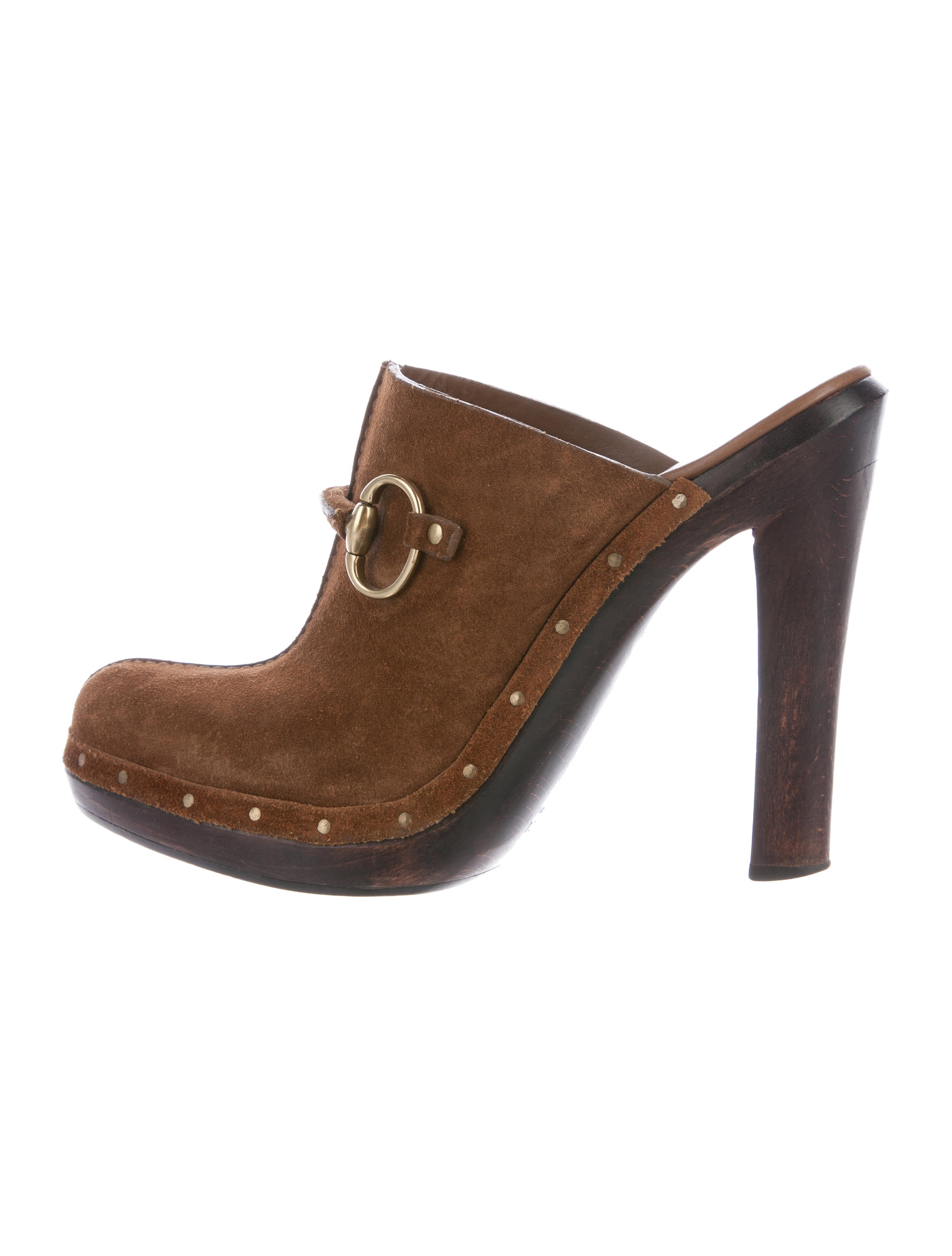 Gucci Horsebit Platform Clogs - Brown Pumps, Shoes - GUC169018 | The ...