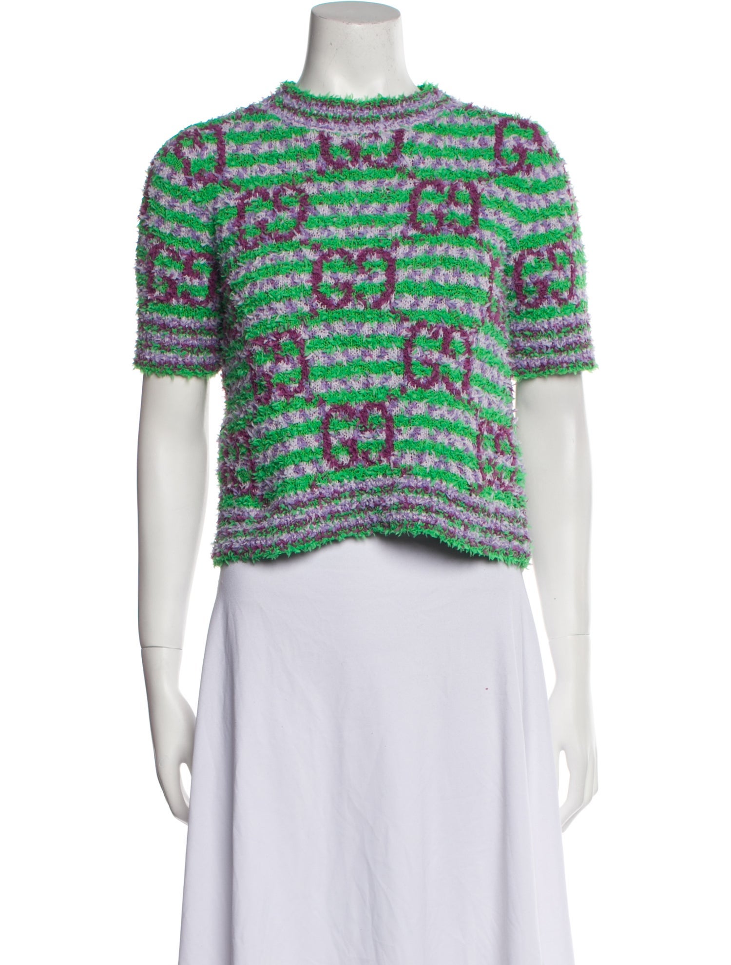 Gucci Printed Mock Neck Sweater