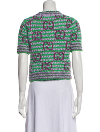 Gucci Printed Mock Neck Sweater