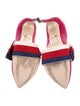 Gucci Sylvie Web Accent Velvet Pumps