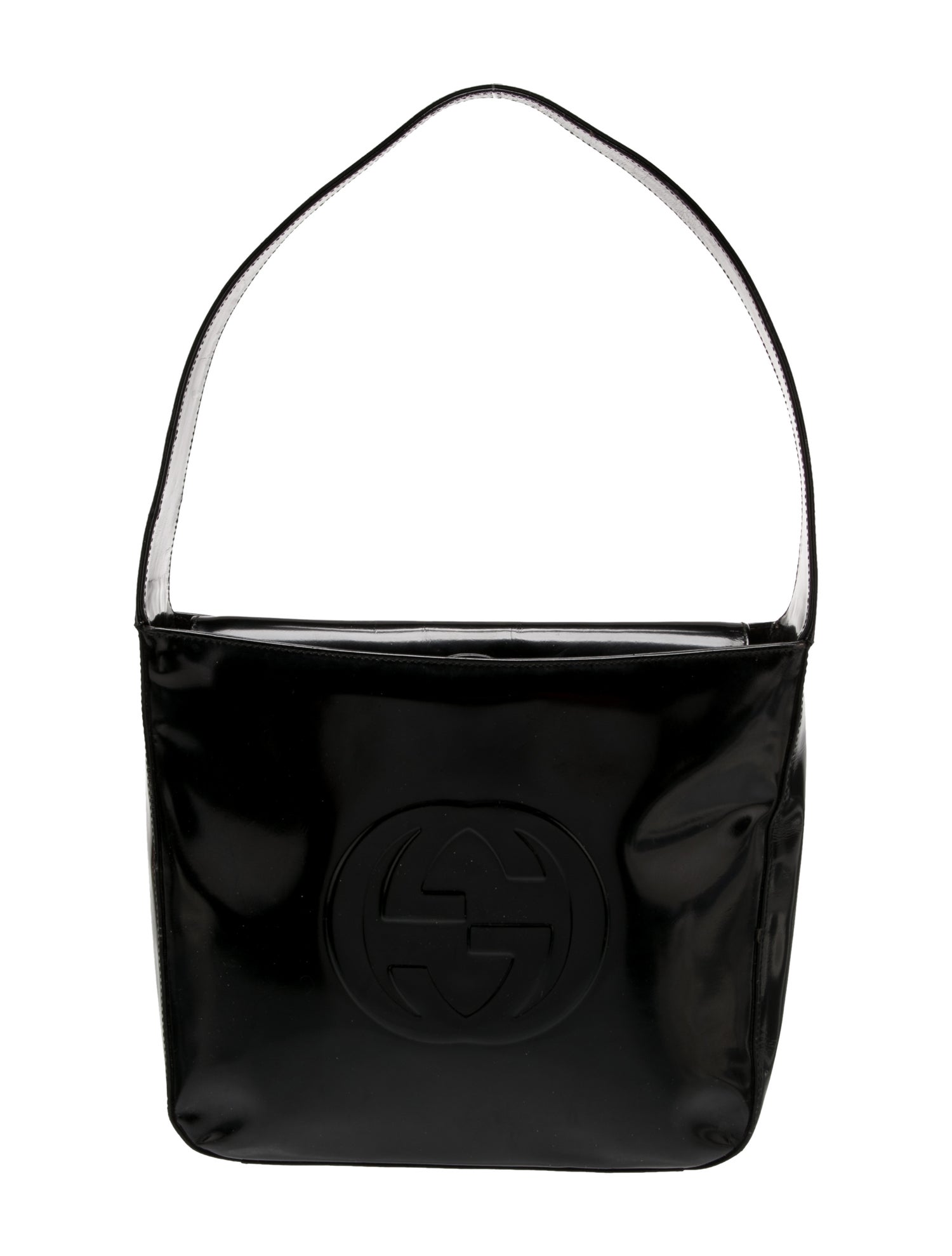 Gucci Patent Leather Top Handle Bag