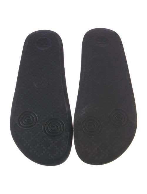 Gucci Sylvie Web Accent Rubber Slides