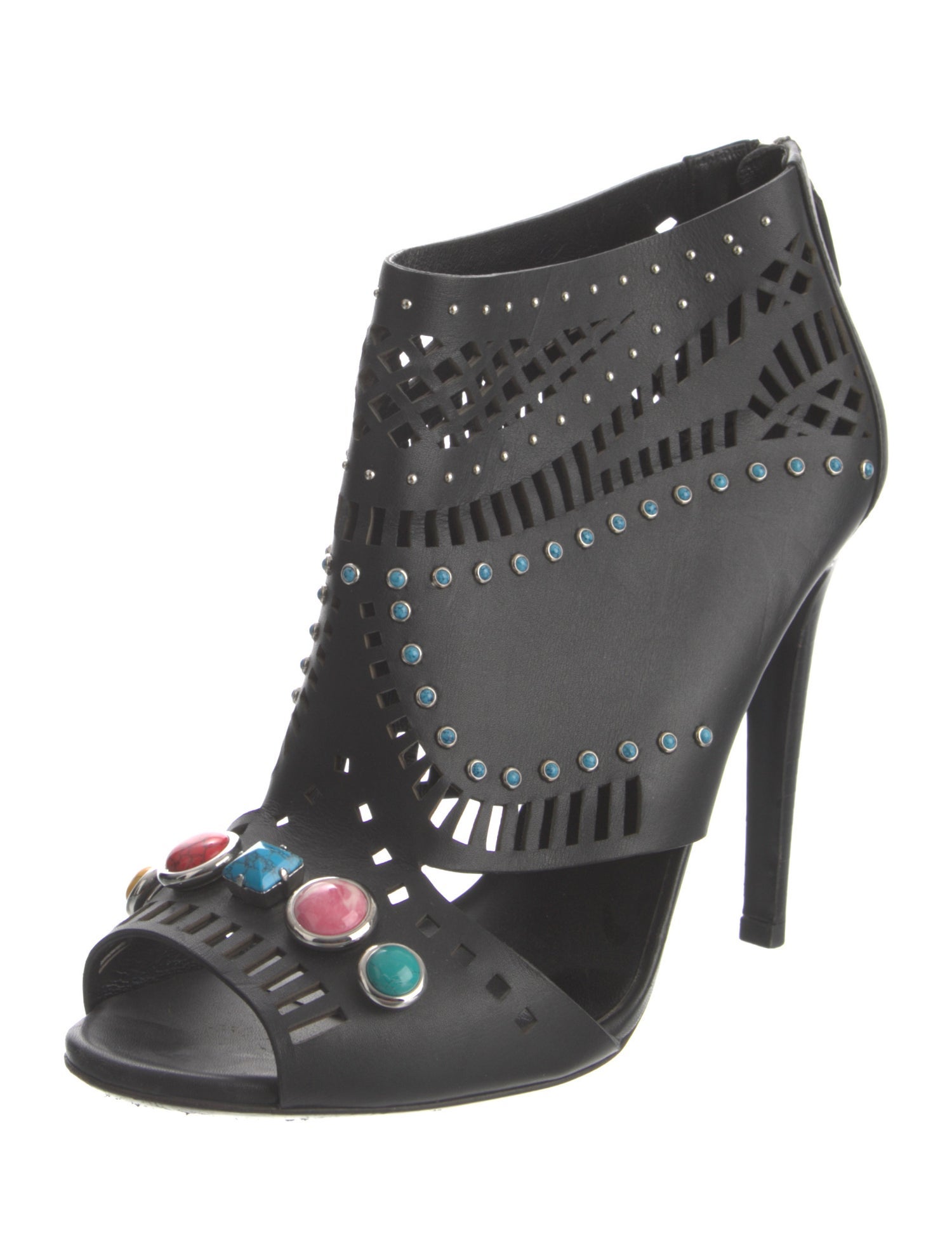 Gucci Leather Lasercut Accents Pumps