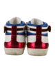 Gucci Web Accent Leather Sneakers