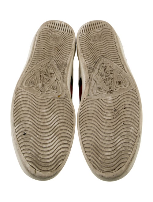 Gucci Web Accent Leather Sneakers