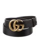 Gucci Double G Logo Leather Belt